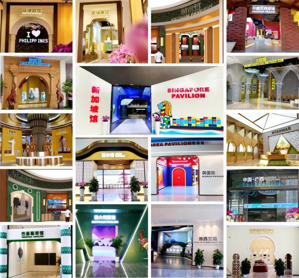 中國—東盟特色商品匯聚中心展館一覽。 中新物流園供圖