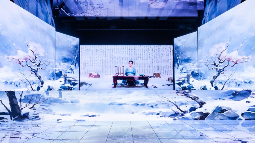 網(wǎng)易云音樂與小冰公司推出虛擬歌手陳水若演唱《風(fēng)雪千千》。主辦方供圖